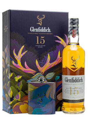 ruou glenfiddich 15 nam hip flask