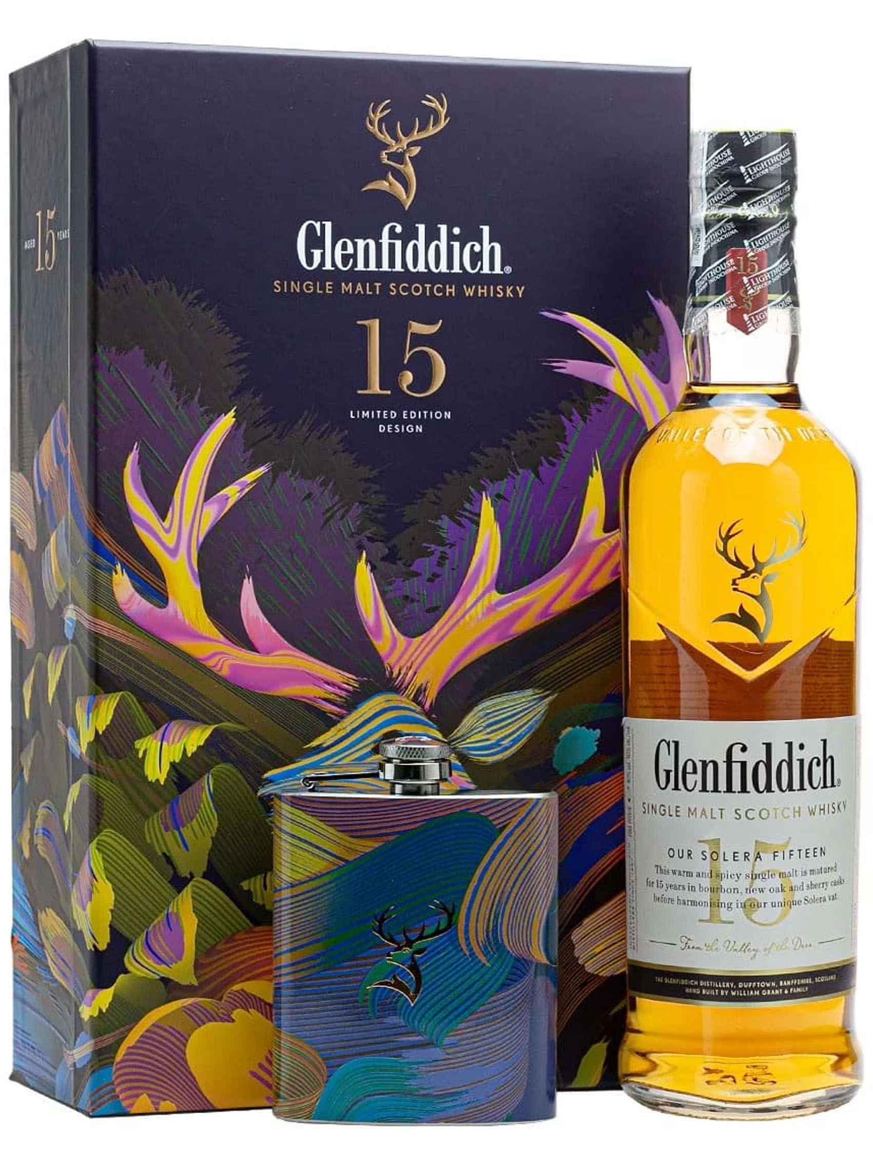 rượu glenfiddich 15 năm - hip flask