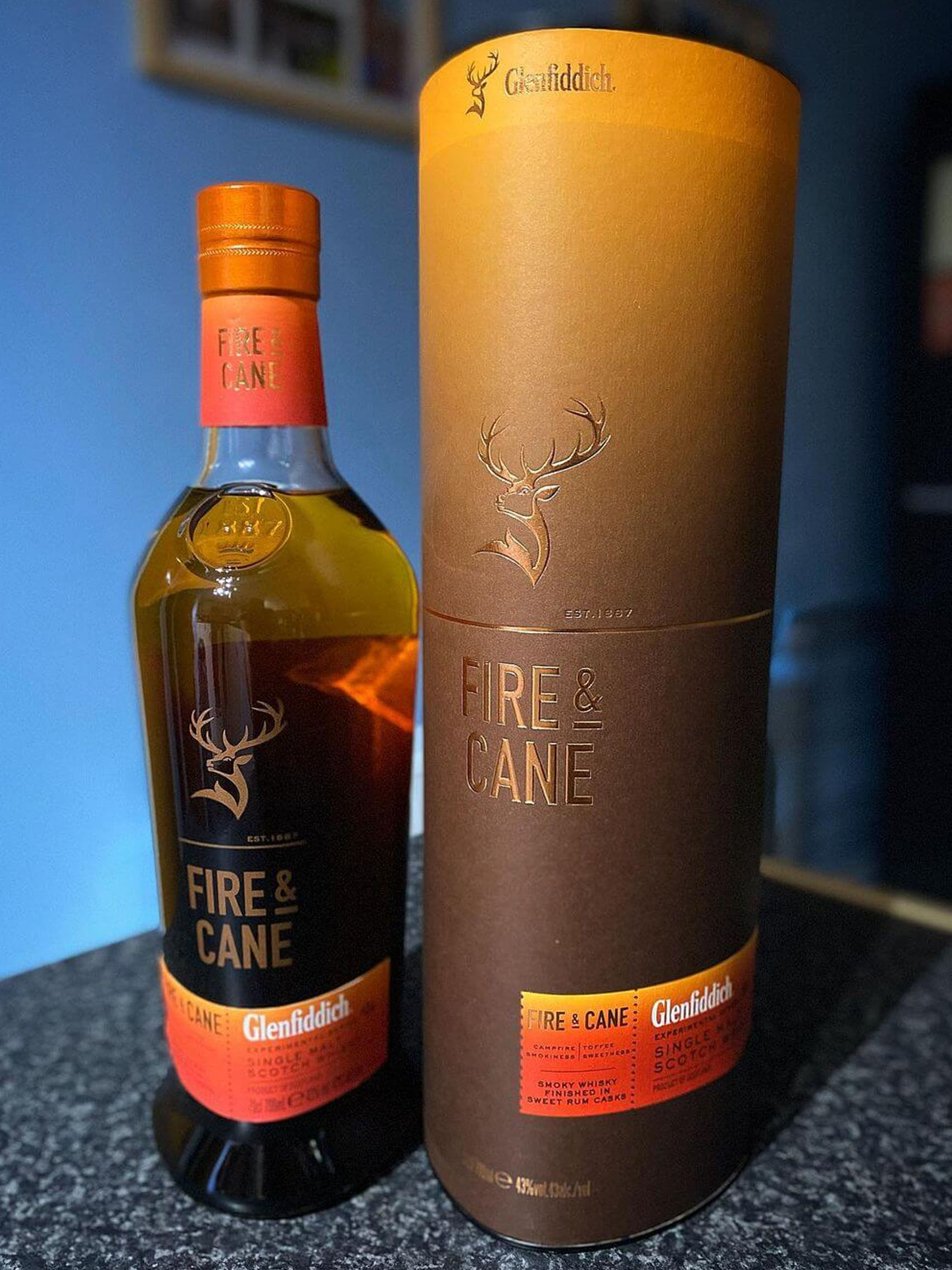 rượu glenfiddich fire & cane