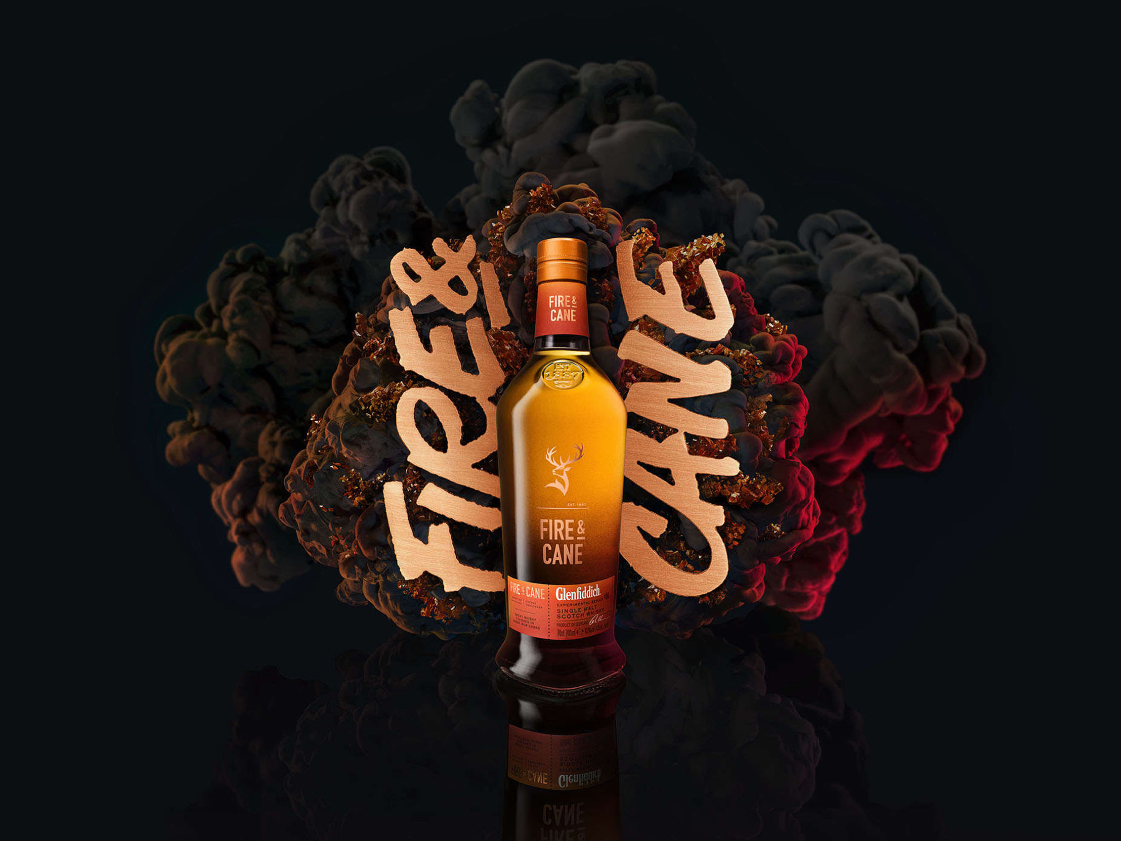 rượu glenfiddich fire & cane