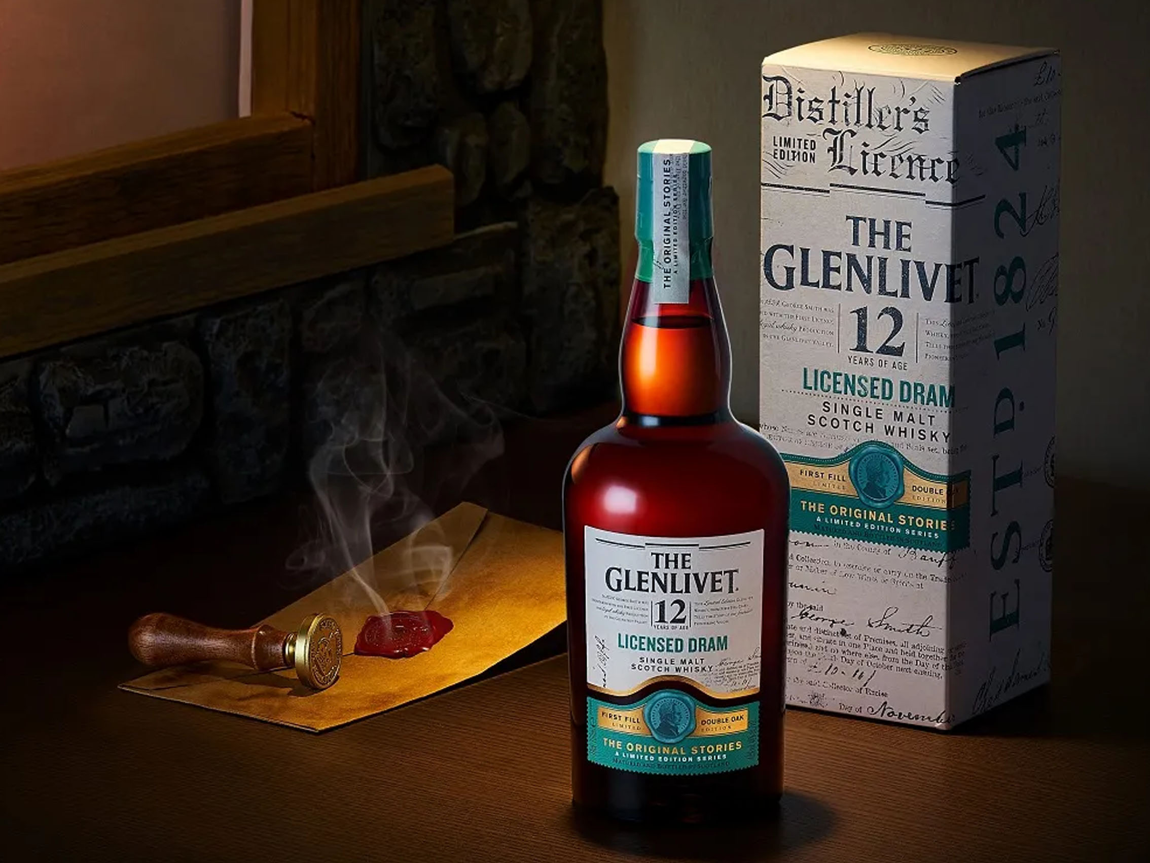 rượu glenlivet 12 năm - licensed dram