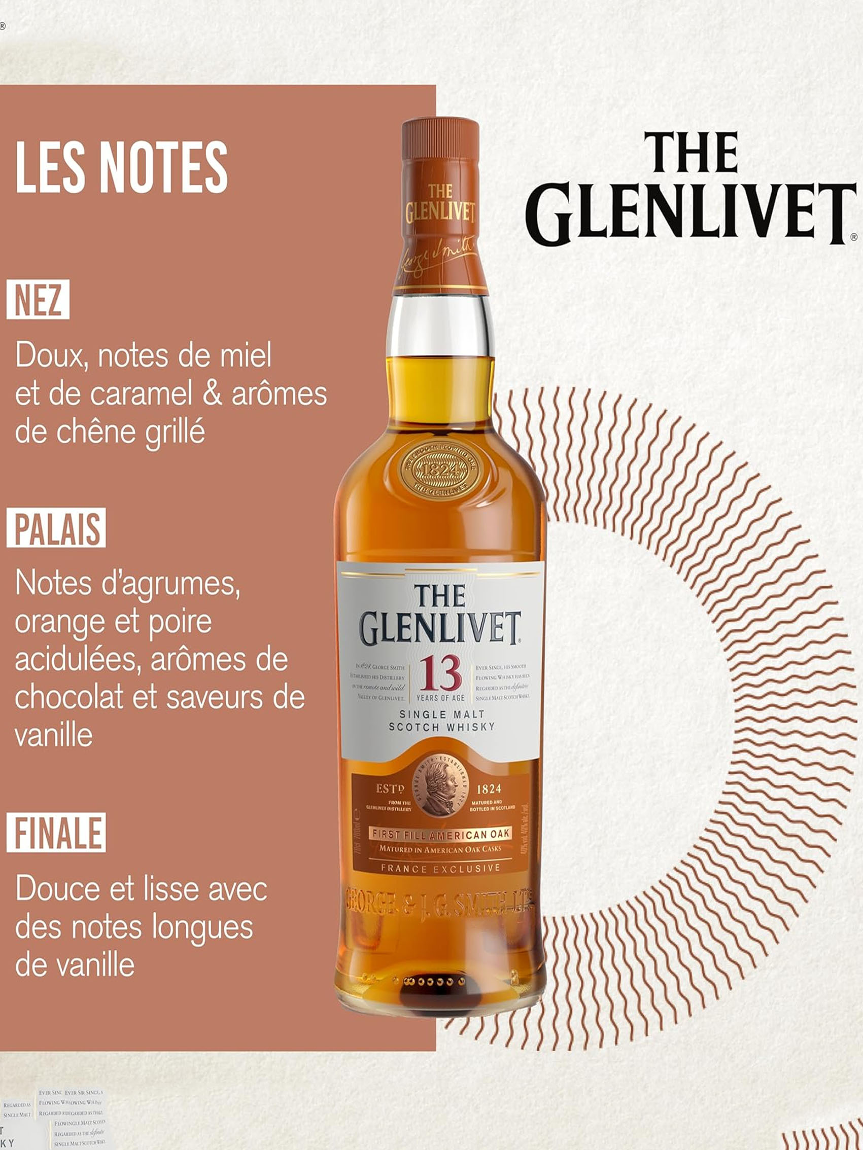 rượu glenlivet 13 năm - first fill american oak