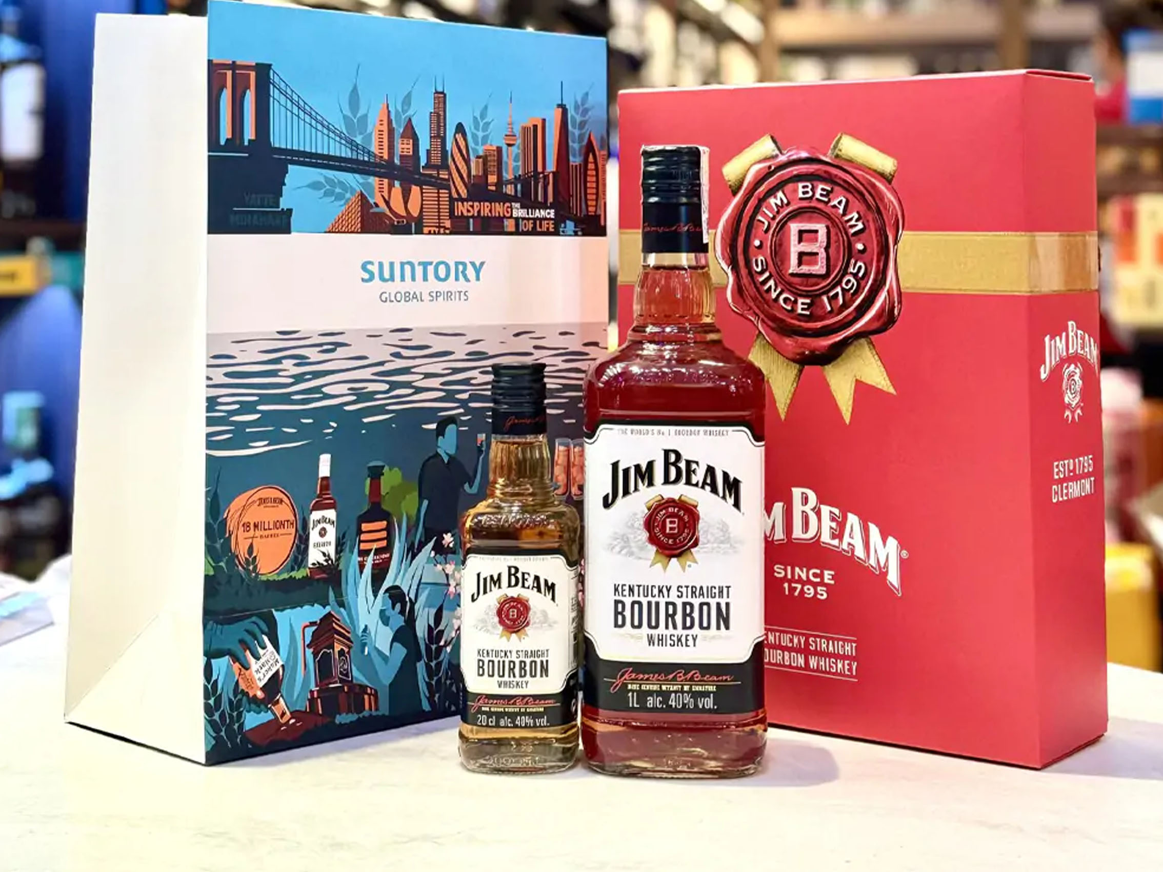 rượu jim beam bourbon 1000ml