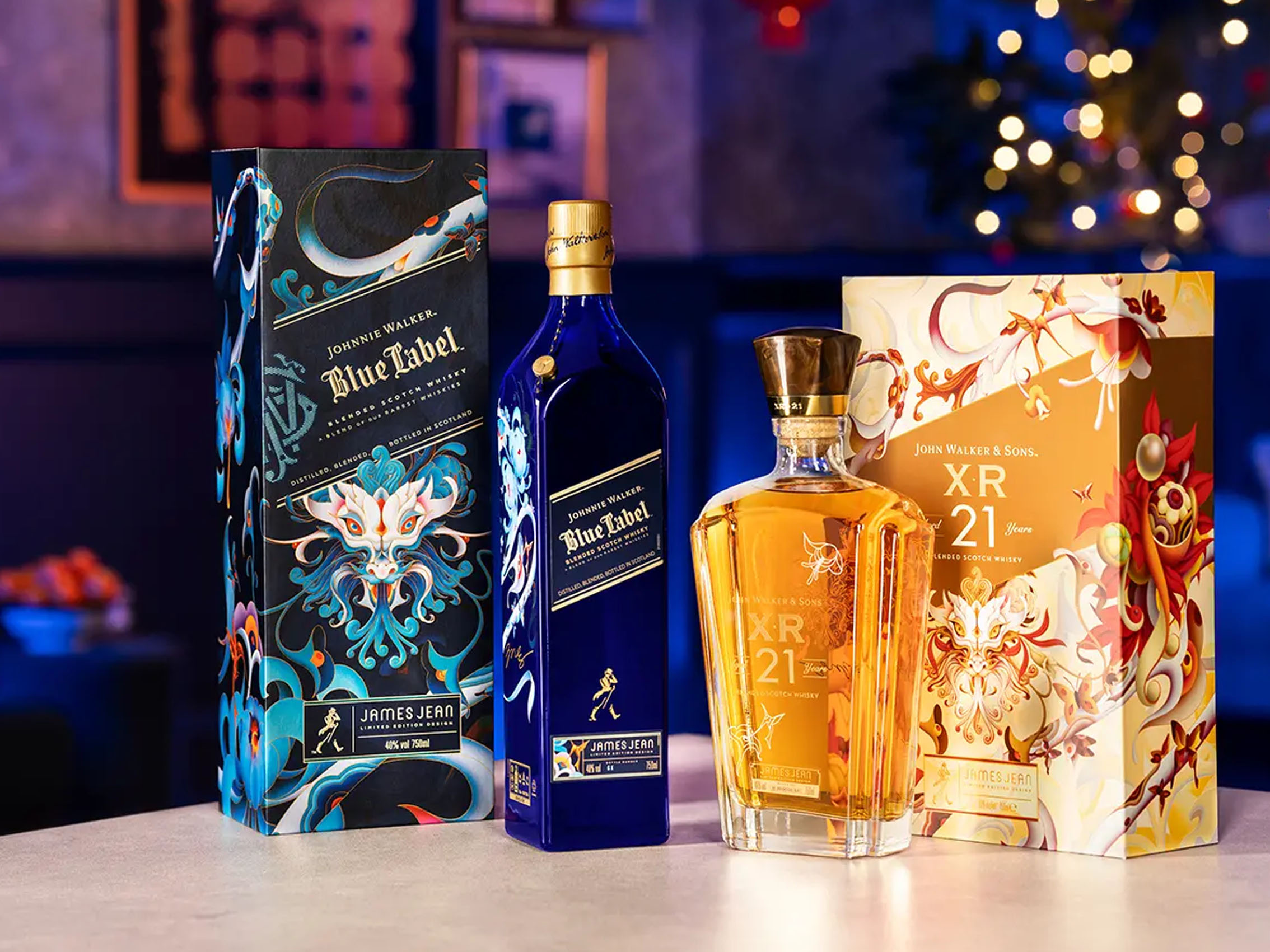 rượu johnnie walker blue label năm rồng