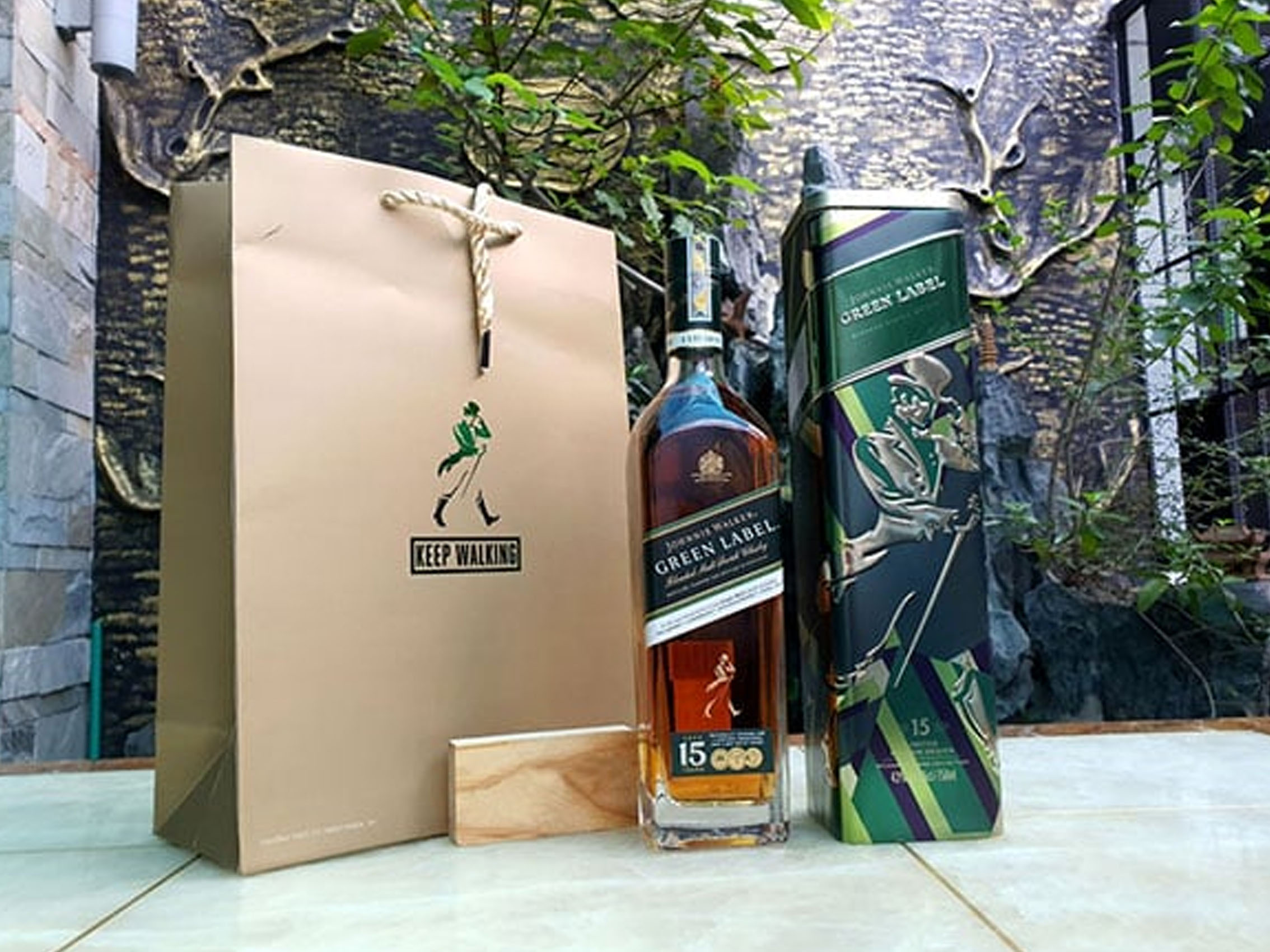 rượu johnnie walker green 15 năm - tết 2020