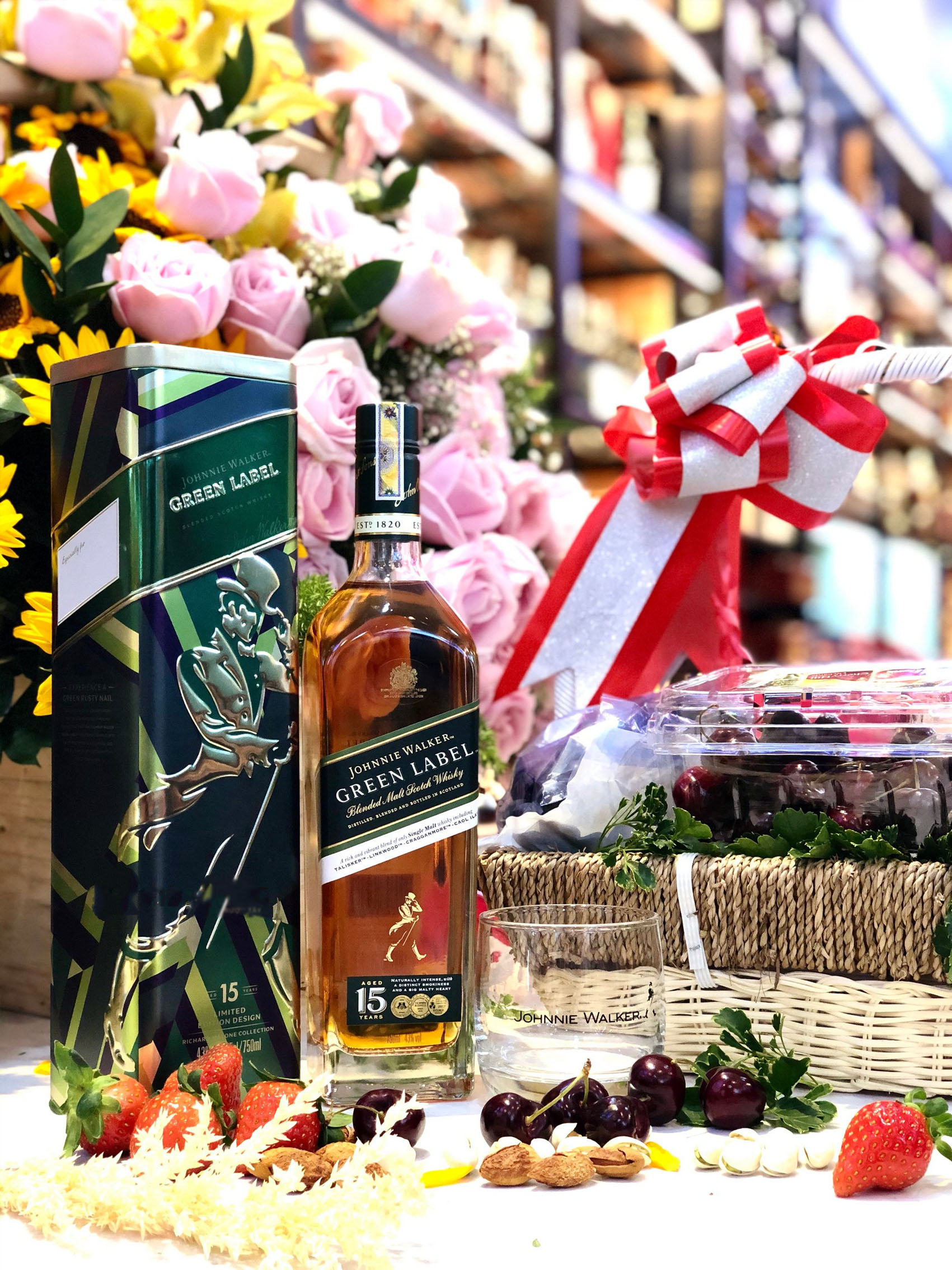 rượu johnnie walker green 15 năm - tết 2020