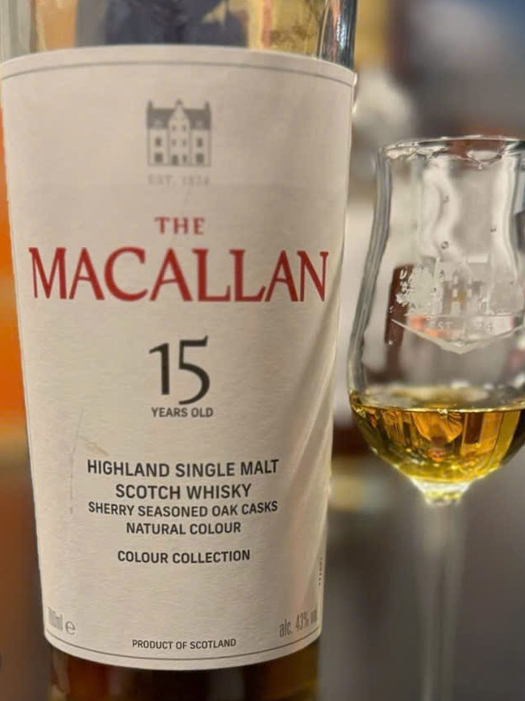 rượu macallan 15 năm colour collection