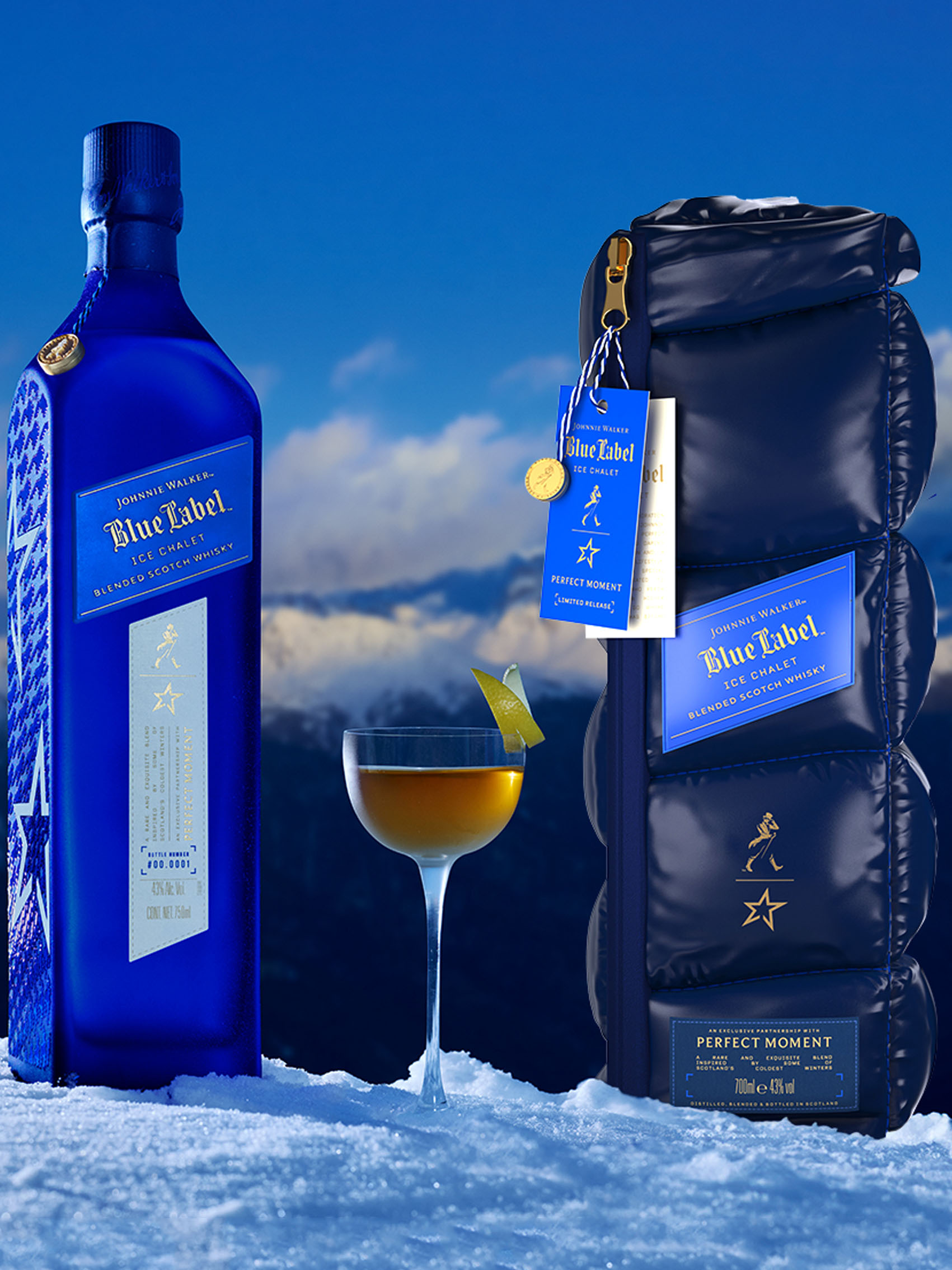 rượu johnnie walker blue label ice chalet