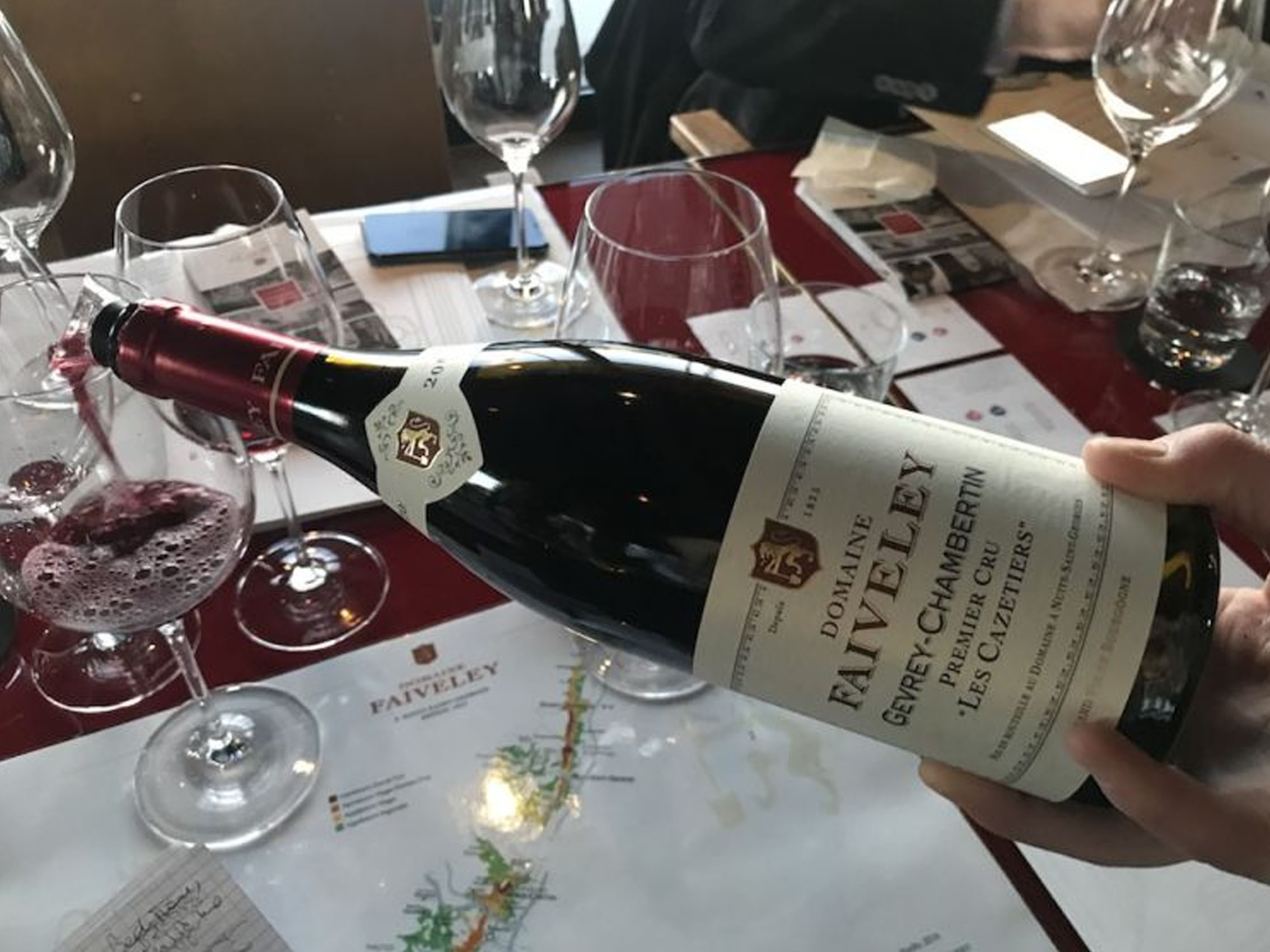 rượu vang domaine faiveley gevrey chambertin premier cru les cazetiers 2014