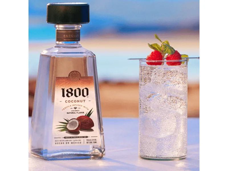 rượu tequila reserva 1800 coconut chai 750ml