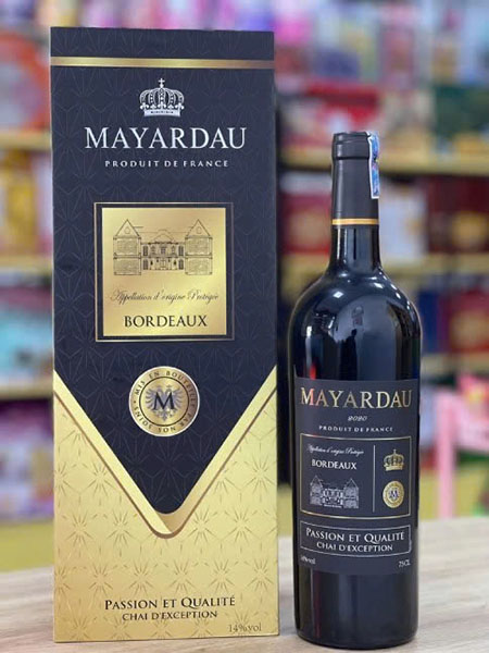 Rượu vang Pháp Mayardau Rượu vang Pháp Mayardau