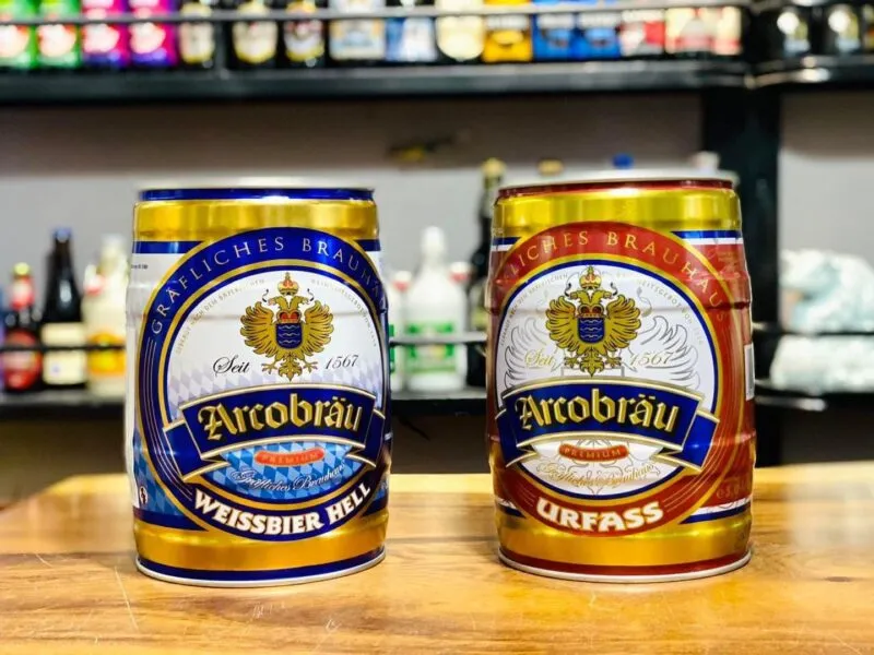 Bia arcobrau weissbier hell 5.3% bom 5l Bia arcobrau weissbier hell 5.3% bom 5l