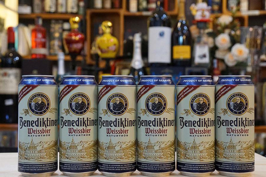 Combo 12 lon bia đức benediktiner weissbier 500ml Combo 12 lon bia đức benediktiner weissbier 500ml