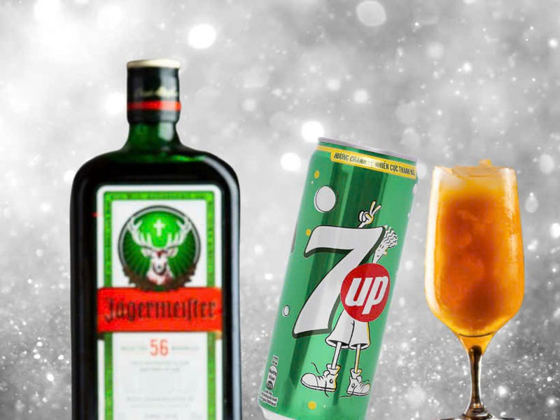 jagermeister pha với 7up
