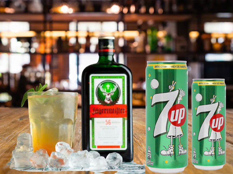 jagermeister pha với 7up