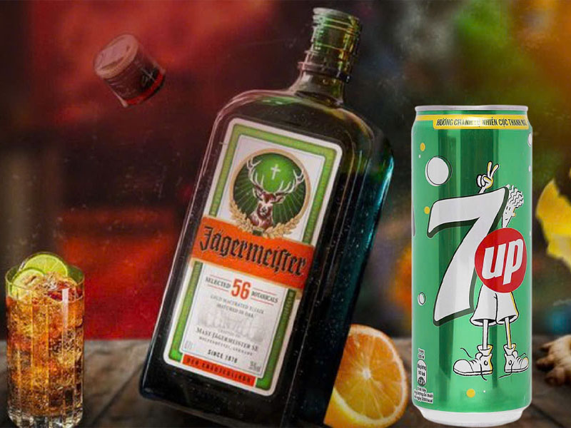 jagermeister pha với 7up