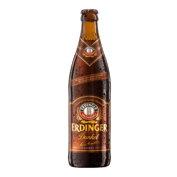 bia erdinger weissbier dunkel 5.3% đức chai 500ml