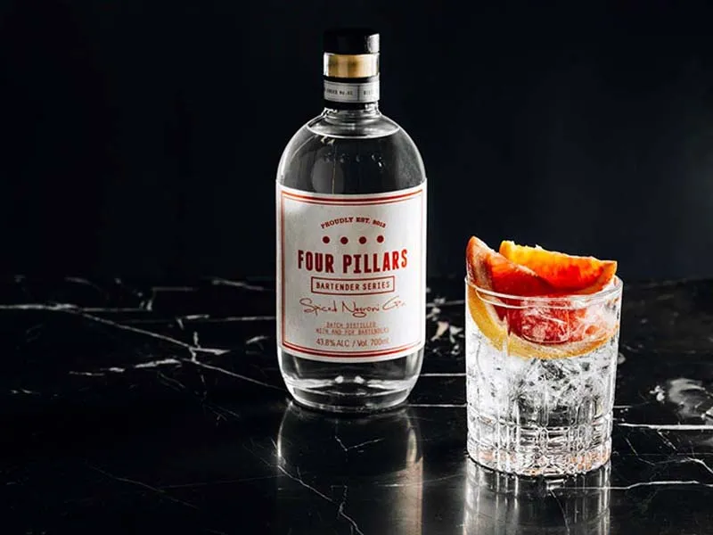 gin four pillars spiced negroni