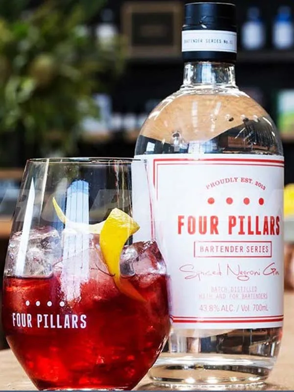 gin four pillars spiced negroni