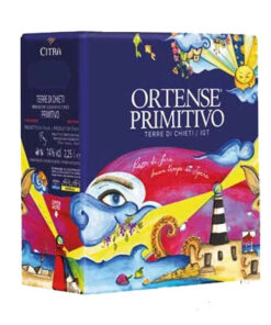 rượu vang bịch ý ortense primitivo 2250ml