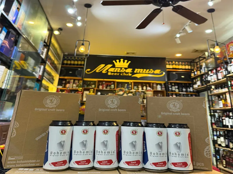bia lon bohemia czech pilsener lager 4,4% – tiệp