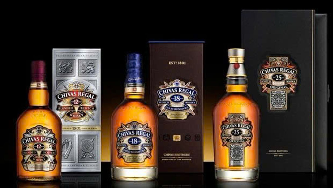Các loại hộp quà tết rượu chivas phổ biến
