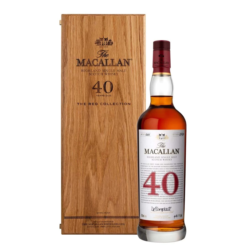 macallan 40 năm - the red collection
