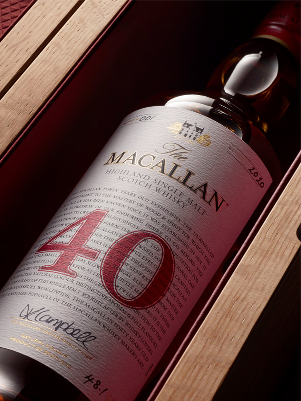 macallan 40 năm - the red collection