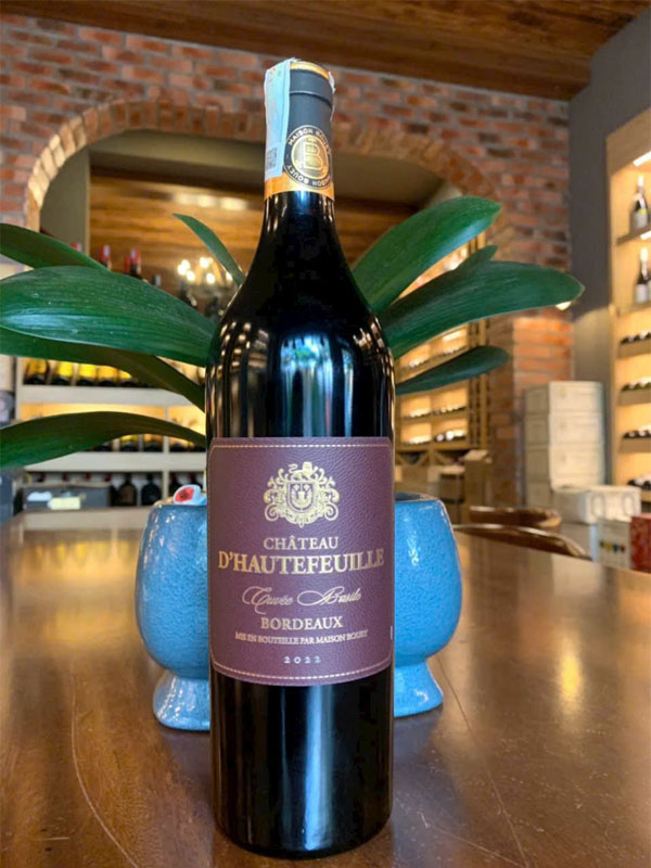 rượu vang château d'hautefeuille cuvée basile bordeaux