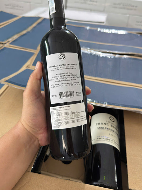 rượu vang chateau franc bigaroux