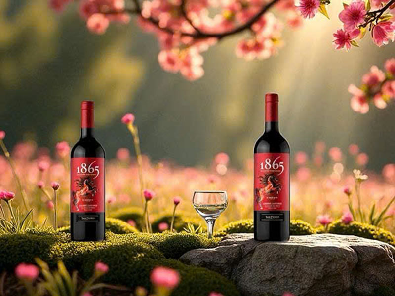chọn rượu vang 1865 đỏ chile biếu tết 2026 chuẩn vị