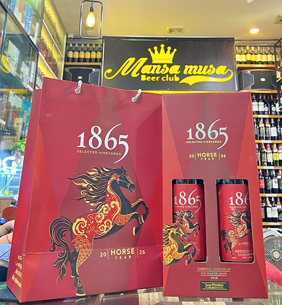 chọn rượu vang 1865 đỏ chile biếu tết 2026 chuẩn vị