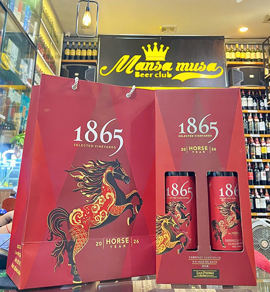 chọn rượu vang 1865 đỏ chile biếu tết 2026 chuẩn vị