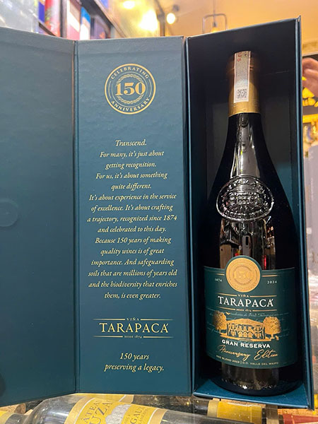 giá rượu tarapaca gran reserva 150th cập nhật mới nhất
