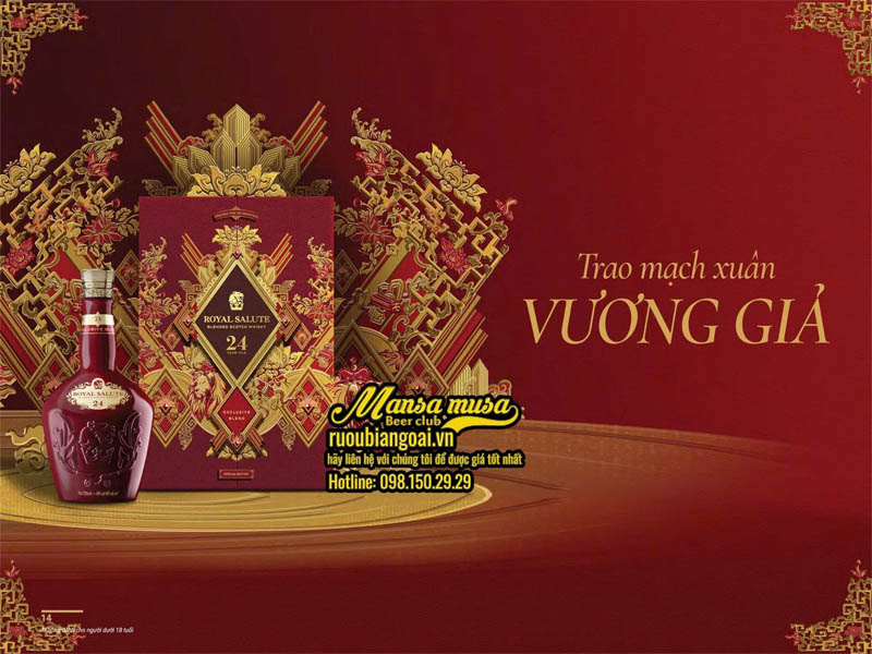 royal salute 24 exclusive blend hộp quà tết 2026