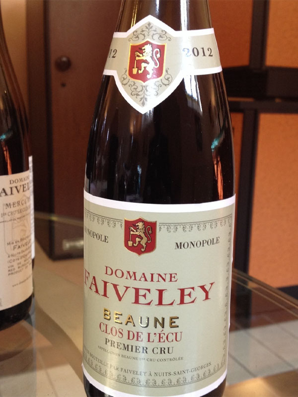 rượu domaine faiveley "clos de l'ecu" beaune premier cru monopole 2020 rượu domaine faiveley "clos de l'ecu" beaune premier cru monopole 2020