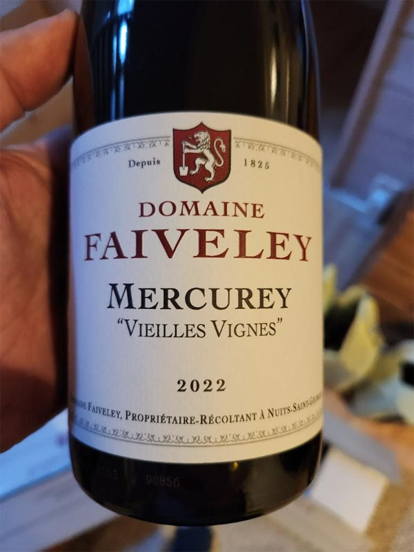 rượu domaine faiveley mercurey vieilles vignes 2022 rượu domaine faiveley mercurey vieilles vignes 2022