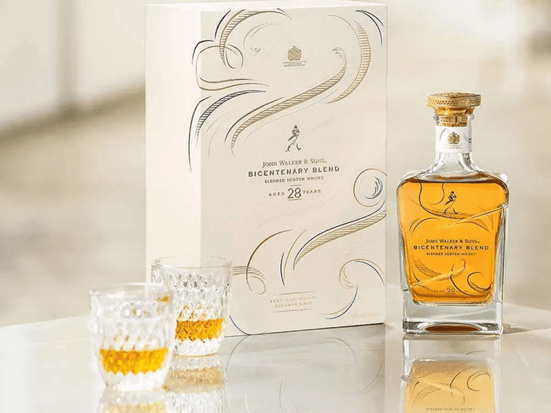 rượu johnnie walker bicentenary blend 28 hộp quà tết 2026