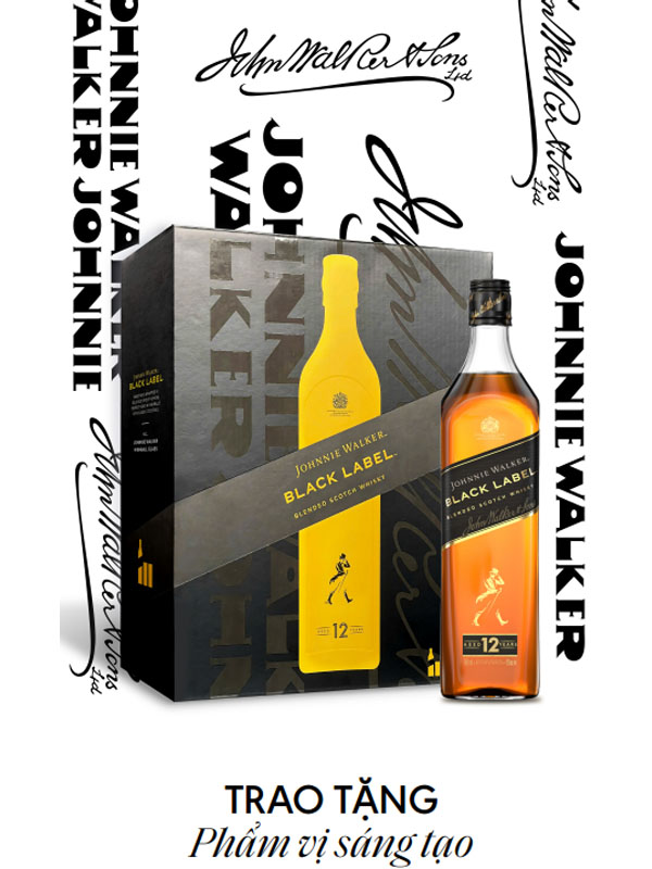 rượu johnnie walker black label 12 hộp quà tết 2026