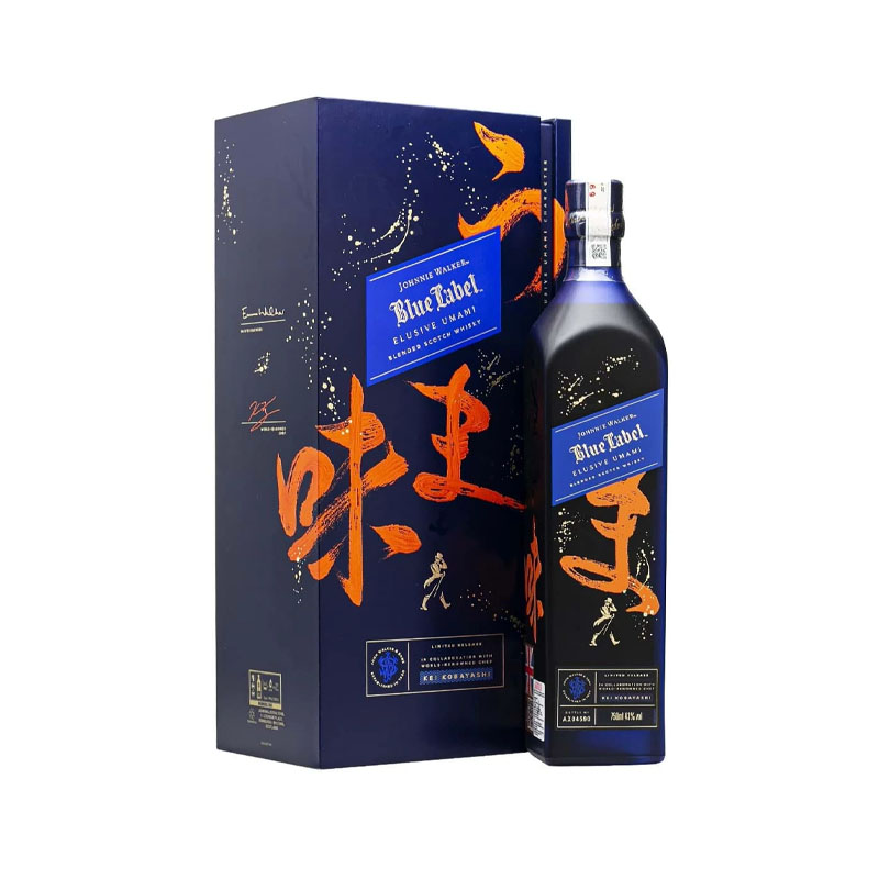 rượu johnnie walker blue label elusive umami hộp quà tết 2026