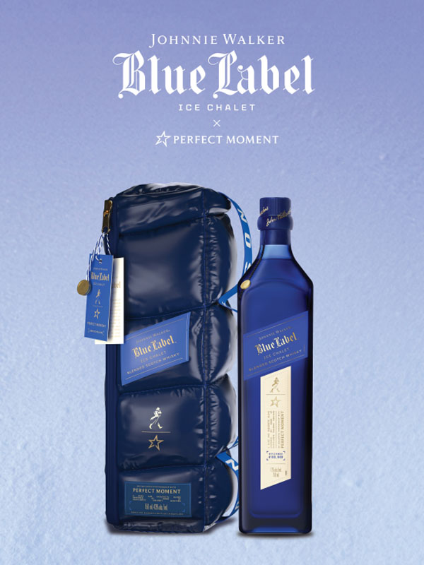 rượu johnnie walker blue label ice chalet hộp quà tết 2026