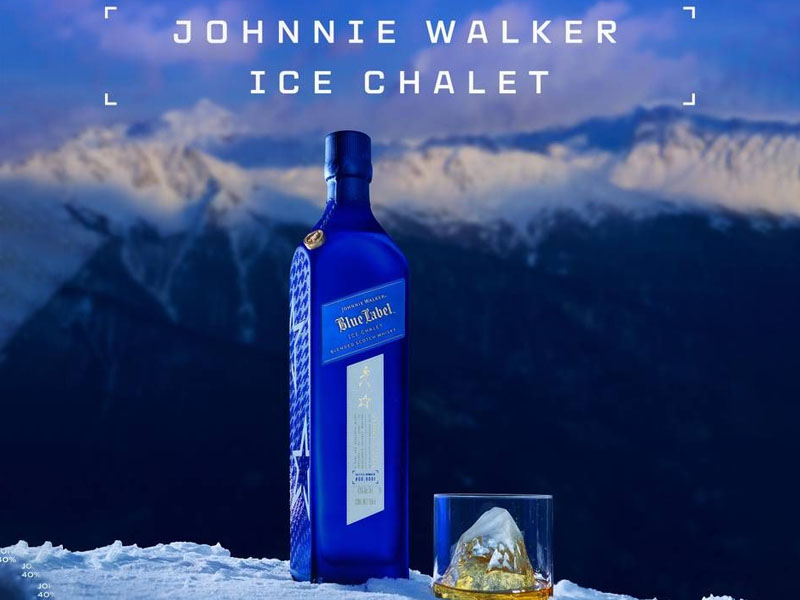 rượu johnnie walker blue label ice chalet hộp quà tết 2026
