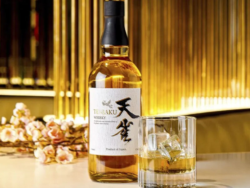 rượu tenjaku whisky blended hộp quà tết 2026