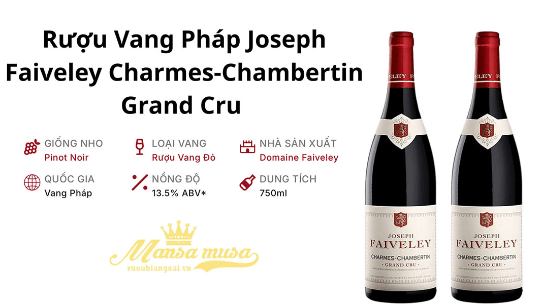 rượu vang joseph faiveley charmes chambertin
