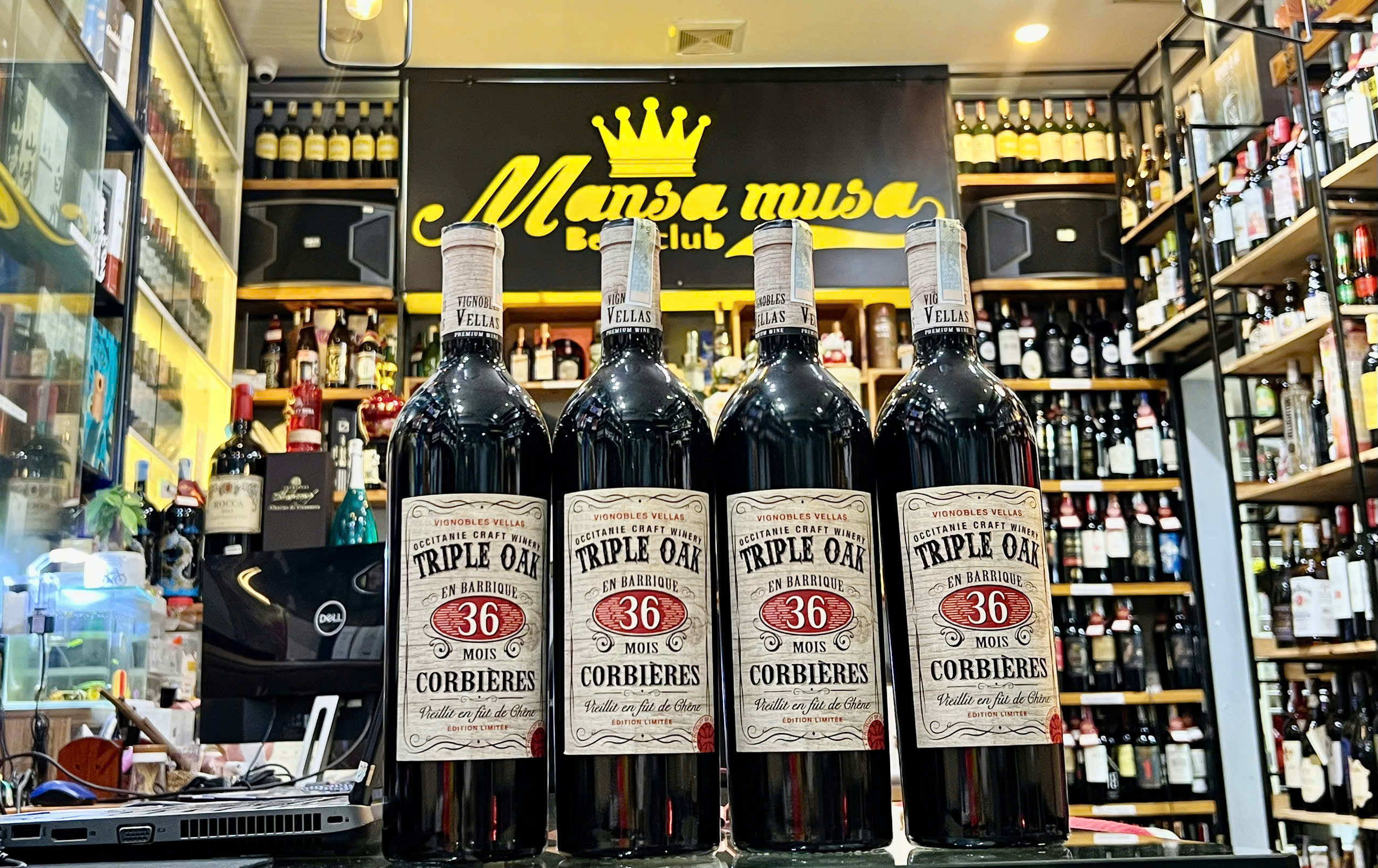 Rượu vang pháp triple oak 36 mois corbières