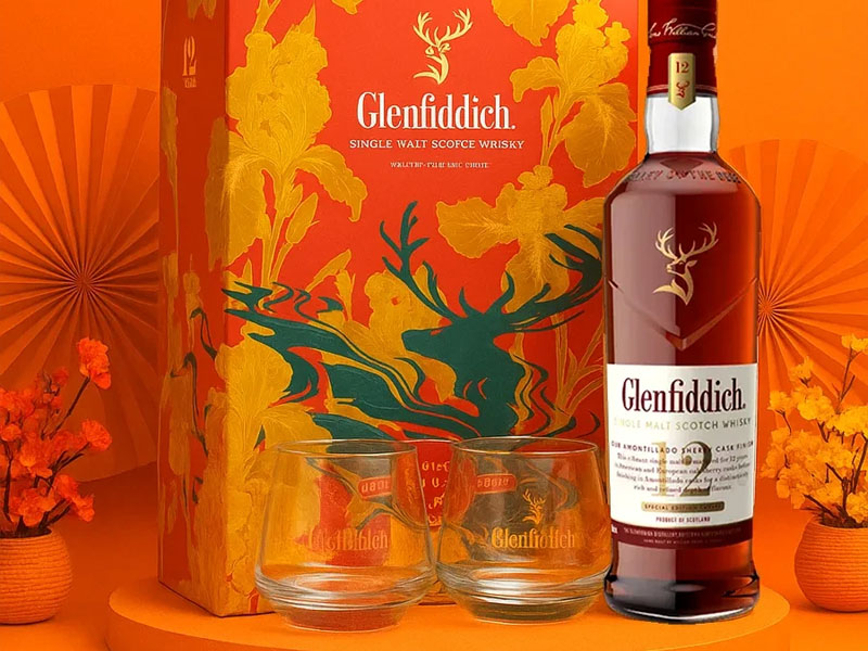rượu glenfiddich 12 y.o sherry cask hộp quà tết 2026 rượu glenfiddich 12 y.o sherry cask hộp quà tết 2026