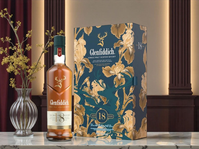 rượu glenfiddich 18 hộp quà tết 2026