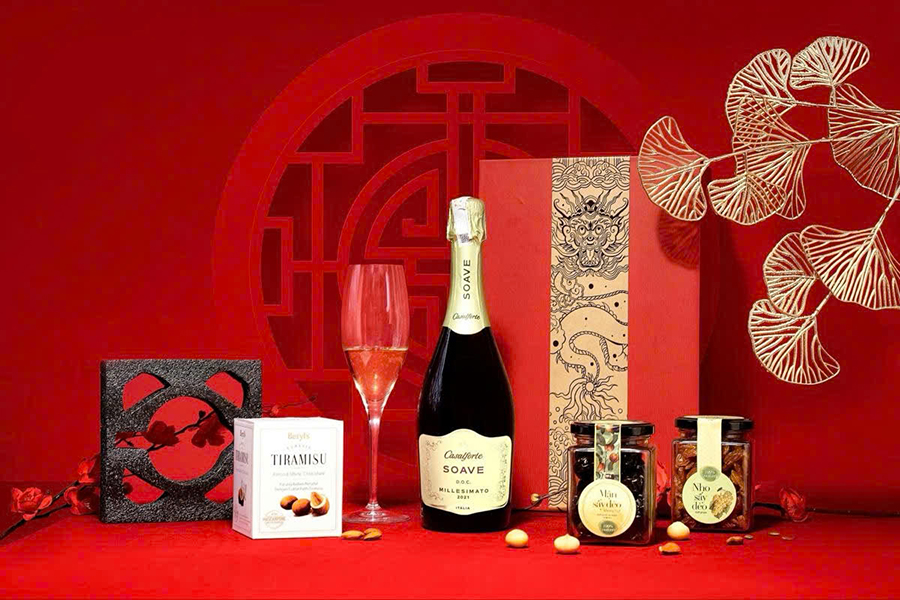 set quà tết rượu vang độc đáo: giá phải chăng