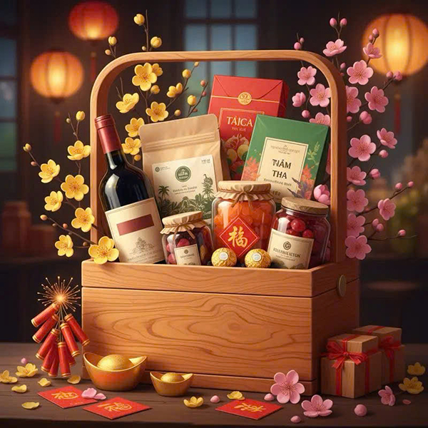 set quà tết rượu vang độc đáo: giá phải chăng