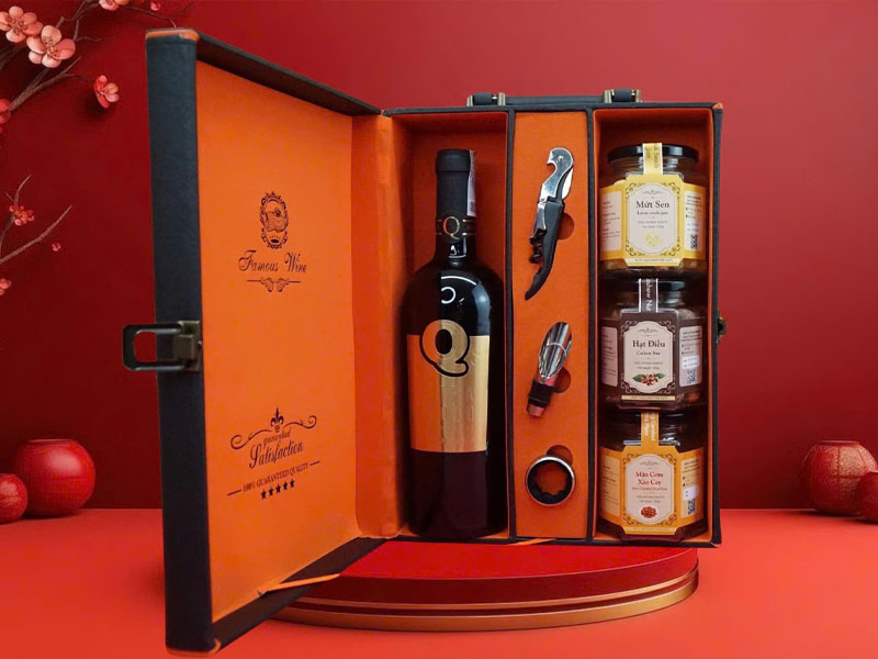 hộp quà rượu tết 2026, quà tết bính ngọ 2026